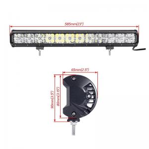 China Factory direct price DRL 144W 7D lens 25.6inch wholesale led light bar 12960lm with bottom bracket on sale