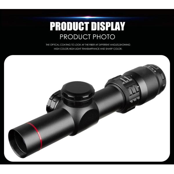 Lightweight 2-7x20 Long Range Rifle Scopes 100yds For Observing