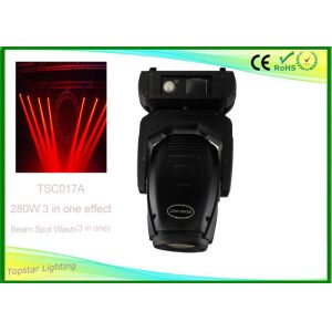 3 In One Colorful Moving Stage Lights 280w With 2 Gobo Wheels CE RoHS