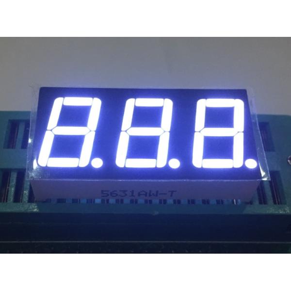 20mA 7 Segment LED Display 3 Digits 0.28 Inch 0.56 Inch Durable
