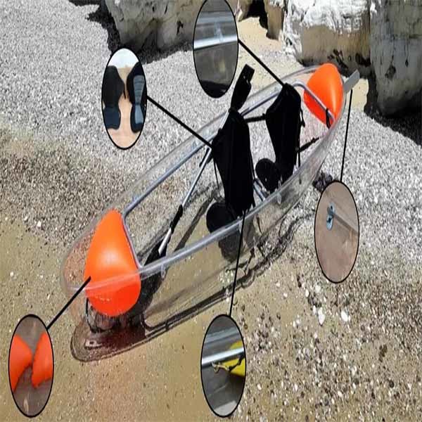 Light - Weight Polycarbonate Sea Kayak With Outrigger For 2 Person