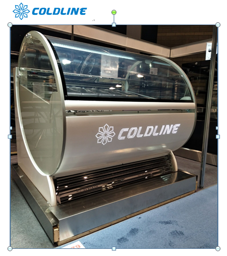 R290 Refrigerant 12*1/3 Pans Gelato Ice Cream Display Freezer CFC Free