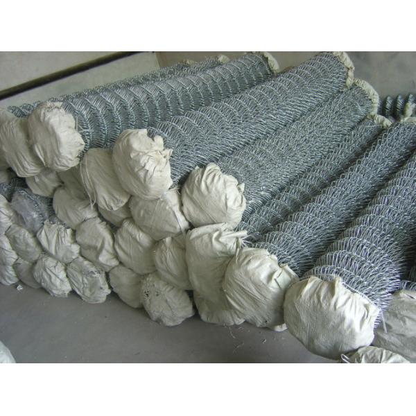 75x75 mm Wire Security Fence Panels / PVC Chain Link Fence galvanized