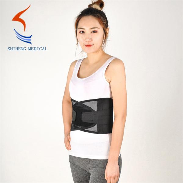 Black breathable full elastic waist support belt with CE certification