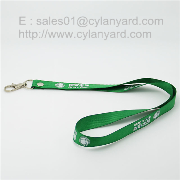 polyester rivet lanyard with dog hook