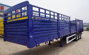China TITAN  3 axle 40ft 60 ton high side wall cargo open container semi trailer for sale Kenya on sale