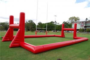 China Mobile Blow Up Rugby Field Inflatable Sports Games With Air Blower on sale