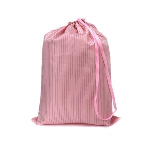 China Washable Anti Static Cleanroom ESD Antistatic Polyester Cleanroom Bag Cloth Bag With Drawstring wholesale