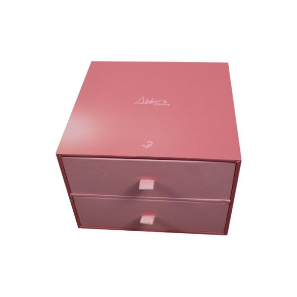 Art Paper Packaging Box With Ribbon Rigid Packaging Box With Matt Lamination