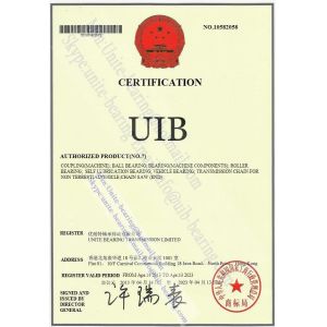 UNITE BEARING TRANSMISSION LIMITED Certifications