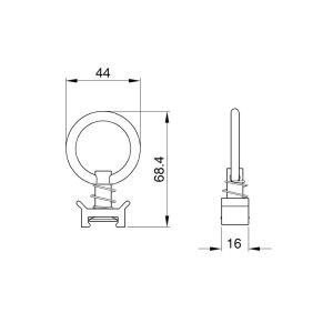 Single Point flying stud