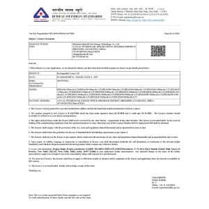 Shenzhen Mottcell New Energy Technology Co., Ltd. Certifications