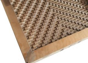 Custom Design Pattern Hole Exterior Wall Cladding Panel With Square Tube Frame
