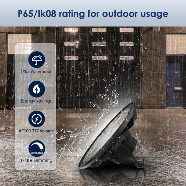 High CRI Waterproof LED High Bay Light Ip65 For Gym / Workshop