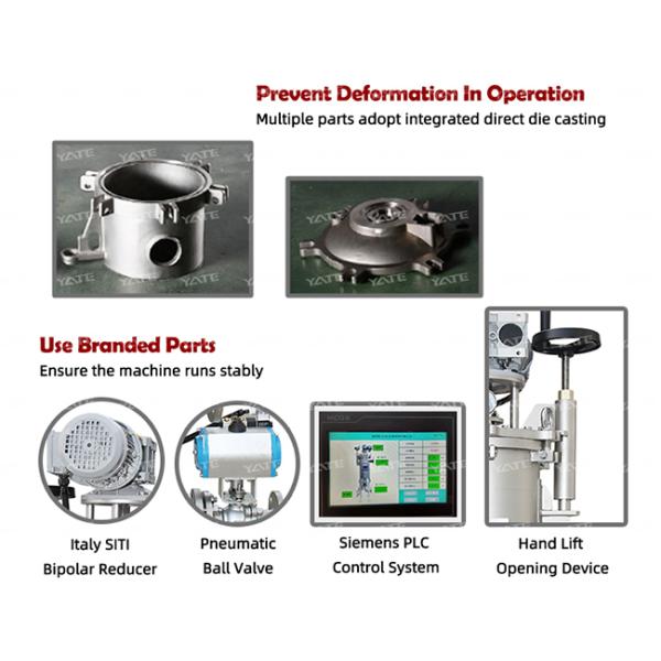 Industrial Paint PTFE Automatic Self Cleaning Filter Housing