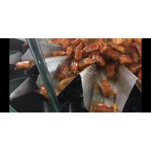 Dimple Plate Hopper Vertical Multihead Weigher Bagged Bread Secondary Packaging Machine