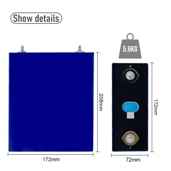 3.2V 280K Prismatic EV Lithium LiFePO4 Battery Pack 3500 Times