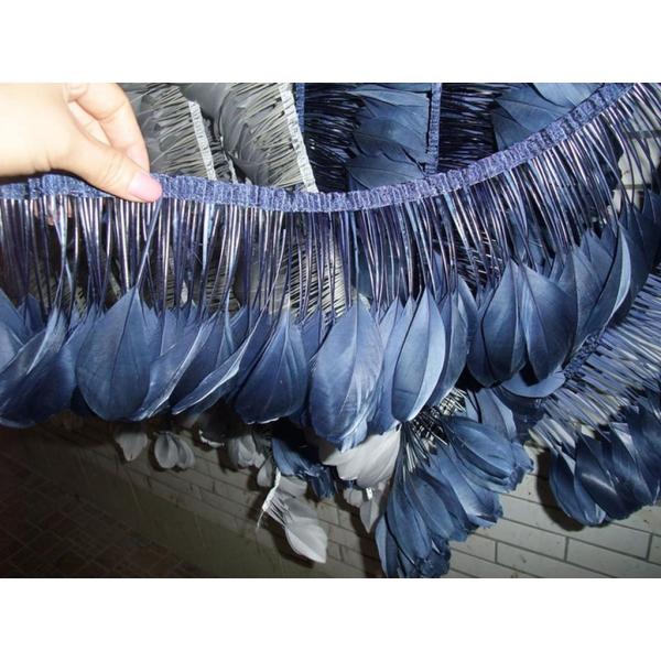 Goose Feather Fringe Trim and Satin Ribbon for Shipping DHL UPS FEDEX TNT