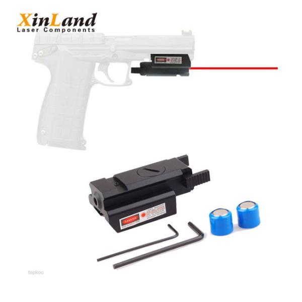 Red laser flashlight with cree LED light
