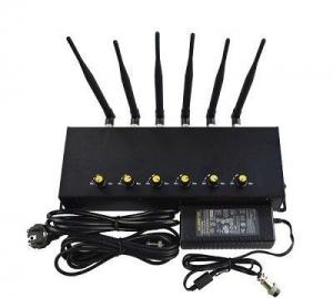 China 15W 6 Band High Frequency Jammer , Mobile Network Signal Jammer For Meeting Room wholesale