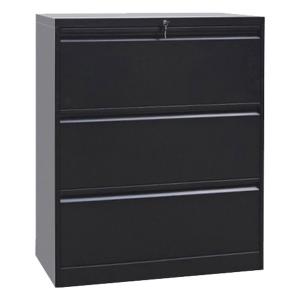 China Library 3-Drawer Lateral Metal Filing Cabinet Knockdown Design Flat Packed wholesale