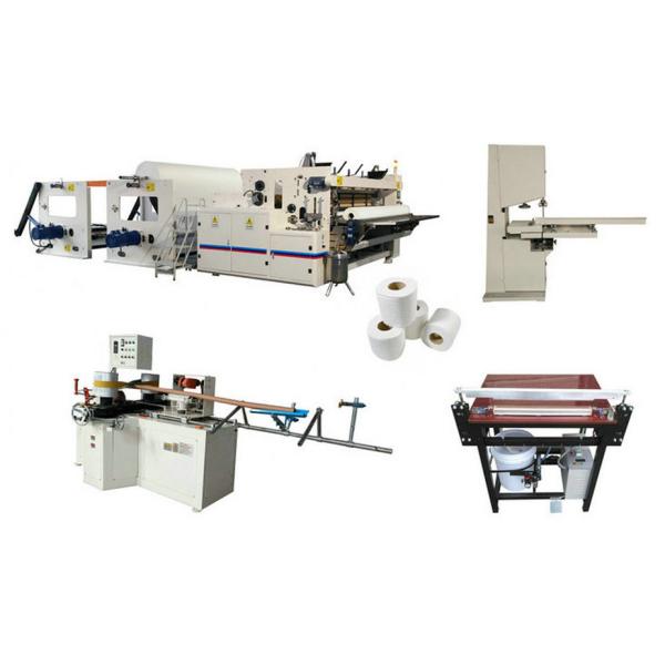 Rewinded 2.2kw Tissue Paper Cutting Machine Compact Semi Automatic