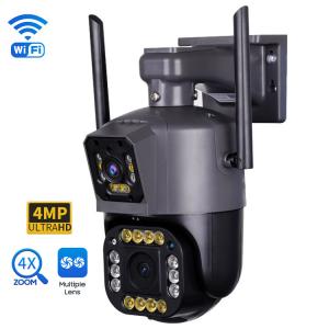 China Auto Tracking Outdoor PTZ Camera 4X Zoom 4MP Smart Security Dome Type wholesale