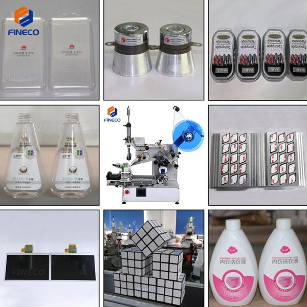 Square Bottle Label Applicator for FK617 Semi Automatic Flat Bottle Labeling Machine