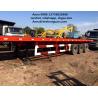 20 Ft Tri Axles Used Truck Trailers Single Drum Roller For Transportation for sale