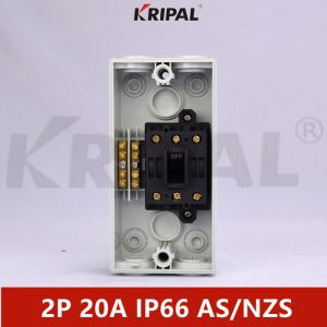 IP66 2P 20A 440V Waterproof Isolating Switch Australian standard