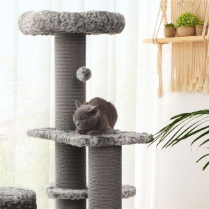 Buy cheap Stand Pretty Cat Play Tower , Contemporary Cat Furniture CE Certification Easy from wholesalers