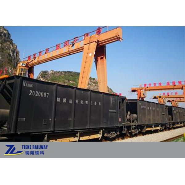 1000mm Track Gauge Hopper Type Ballast Railway Wagons Bottom Discharge