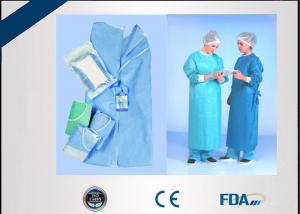 China Disposable Blue Surgical Gown High Performance For Hospital Operation Room wholesale