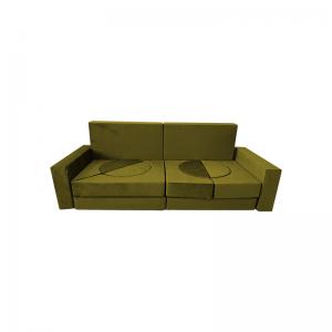 China 14 Pieces Modular Foam Flip Play Couch Set With Removable Suede Cover wholesale