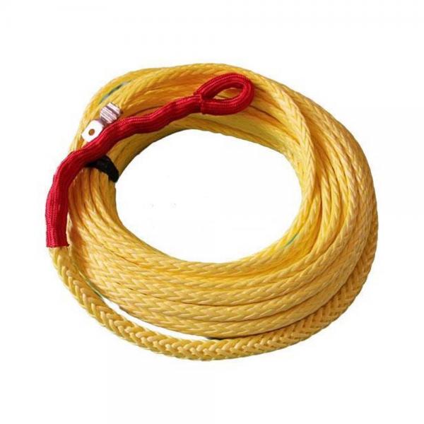 Quality Yellow Offshore UHMWPE Fiber Rope Ultra High Molecular Weight Installation for sale