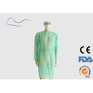 Buy cheap PP / PE Green Surgical Gown , High Durability Disposable Surgeon Gown from wholesalers