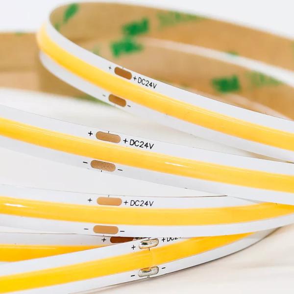 3000K 4000K 6000K 12V 480 Leds 8mm Width 12w/M 90Ra COB LED Strip