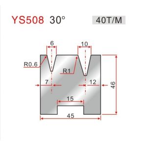 China YS508 Custom Brake Die Tooling With V Angle Of 30 Degrees wholesale