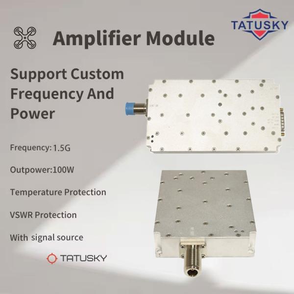 RS485 Communication 1.5G Frequency 100W Portable SMA RF Power Amplifier Module for Anti UAV