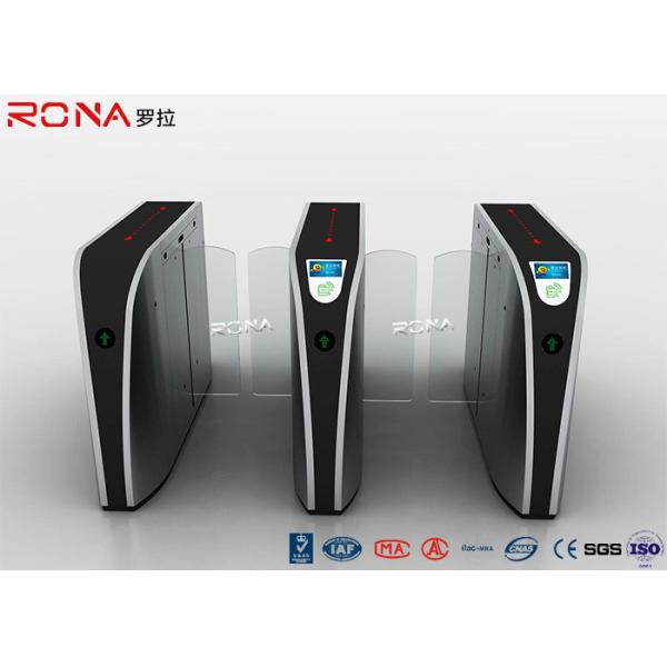 Waist Height Slide Entrance Barrier Gate , Pedestrian Turnstile Gate RFID Card
