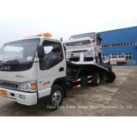 China JAC Tilt Deck Flat Bed Recovery Truck , Rollback Light Duty Wrecker for sale