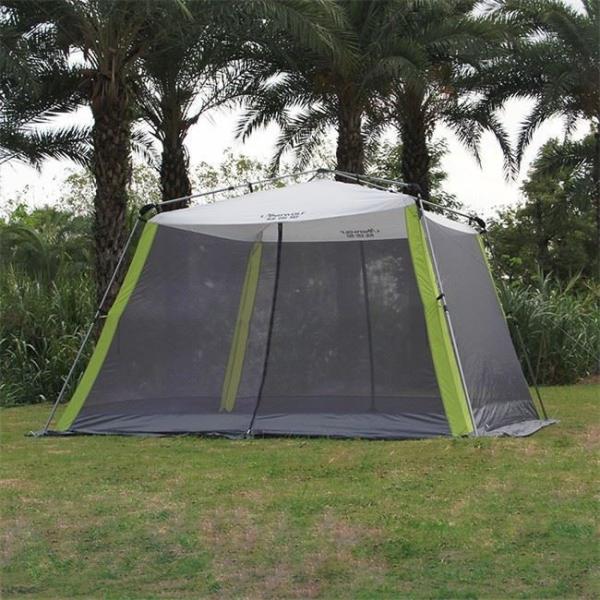 210d Oxford Easy Pop Up Canopy, Outdoor Screen Tent with Mesh Mosquito Netting Side Walls for Camping Picnic Party
