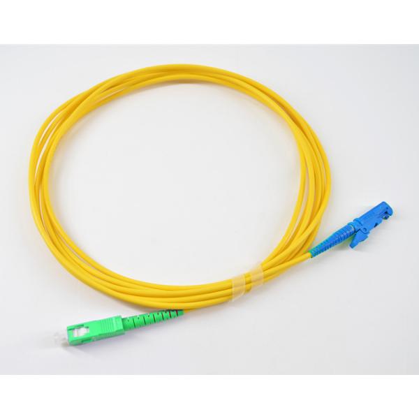 LSZH Jacketed Fiber Optical Patch Cord Simplex E2000 UPC/APC Fiber Jumper OS2 G657A