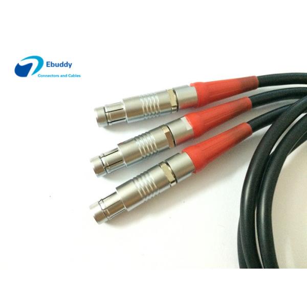 Custom Cable Assembly Service 3 Pin Fischer To 0B 2 Pin Lemo For Bartech / Teradek