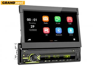 China 7 Color RGB Light Single Din Car Radio 7 Inch Single Din Retractable Touch Screen IPS wholesale