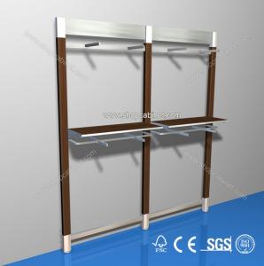 China customized freestanding wooden display unit/ shoe shelf/clothes on sale