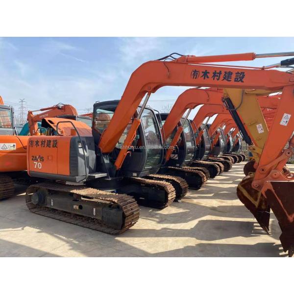Hitachi in stock Used mini digger Japanese HITACHI 70 for sale/Second hand Small Crawler Excavator good condition HITACHI 70