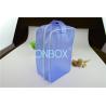 Buy cheap Carrying Blue Color PVC Gift Bag PVC Handbag With Zipper Closure / Handle from wholesalers