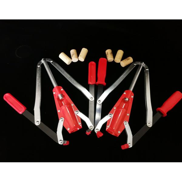 Eco Friendly Double Lever Wine Corker , Red Color Belgian Beer Corker