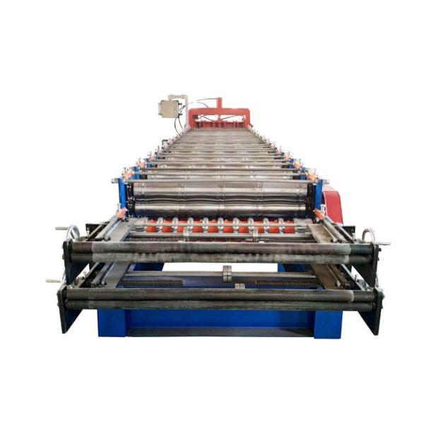 Glazed Tile Double Layer Roll Forming Machine Sprocket P-25.4 Roller Station 13-14 Rows